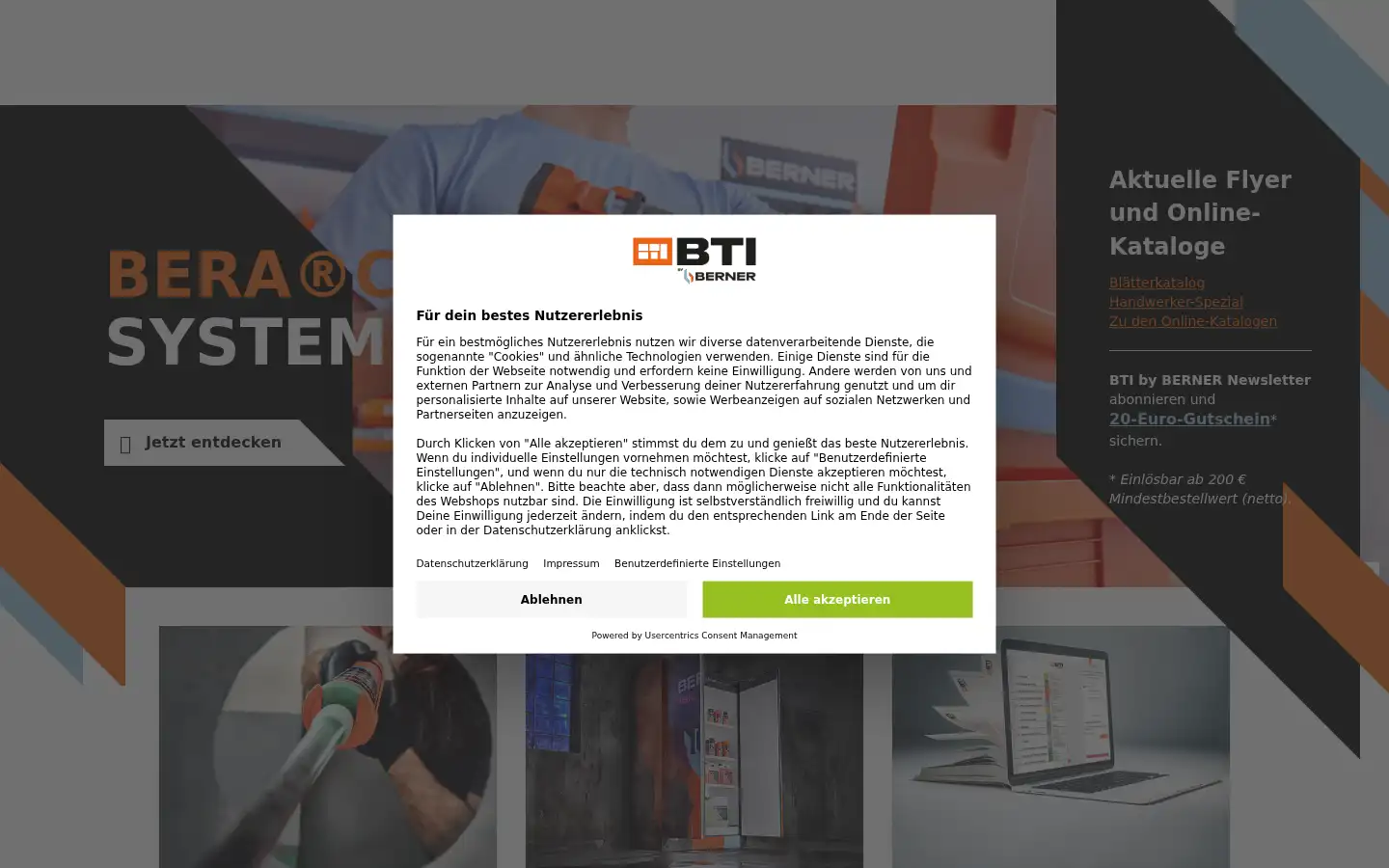 Screenshot of bti.de