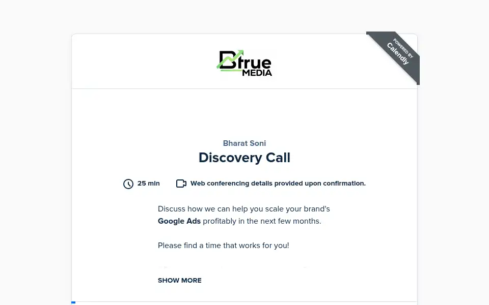 Screenshot of btrue-media.com