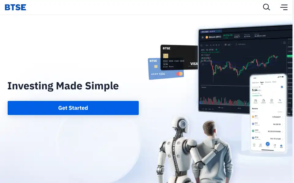Screenshot of btse.com