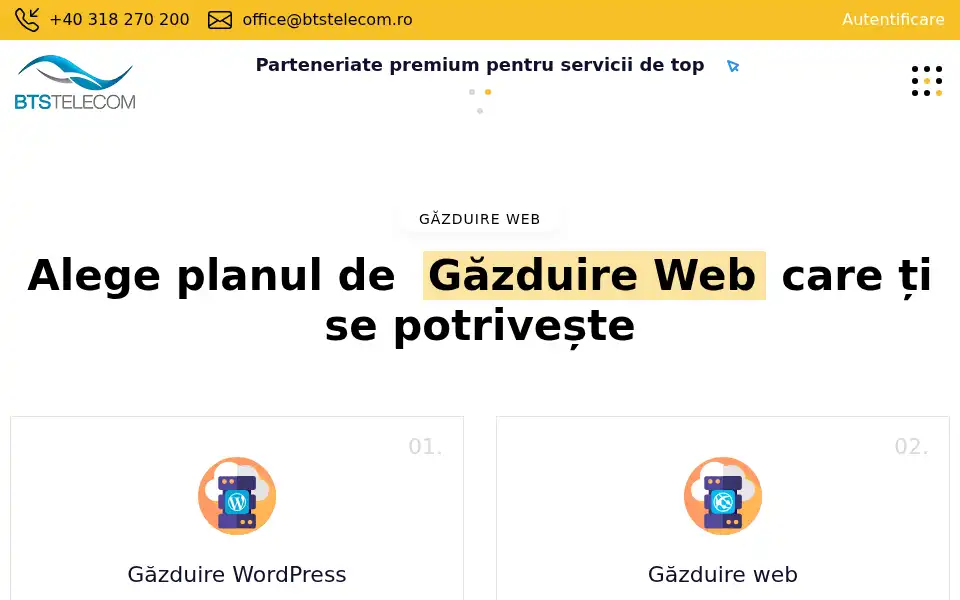 Screenshot of btstelecom.ro