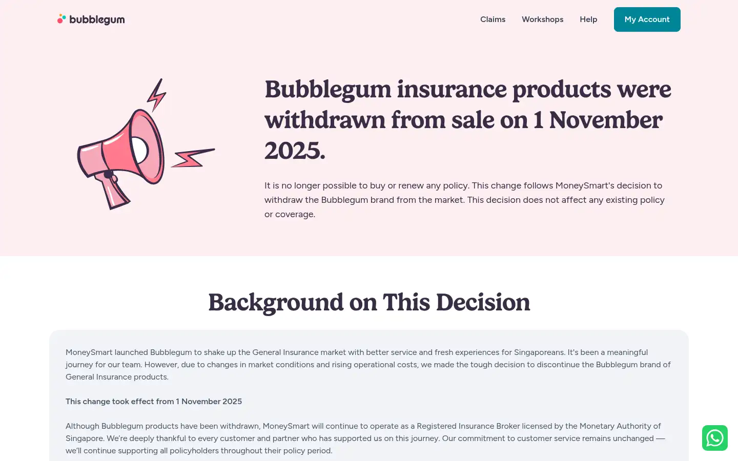 Screenshot of bubblegum.co