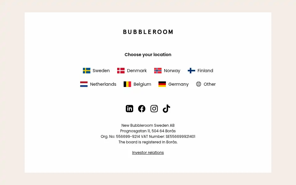 Screenshot of bubbleroom.com