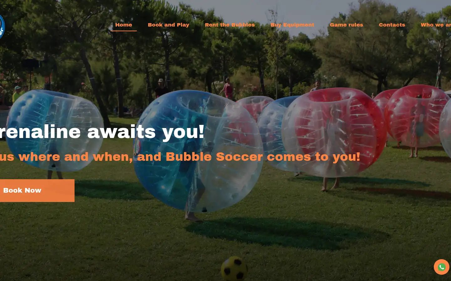Screenshot of bubblesocceritalia.it