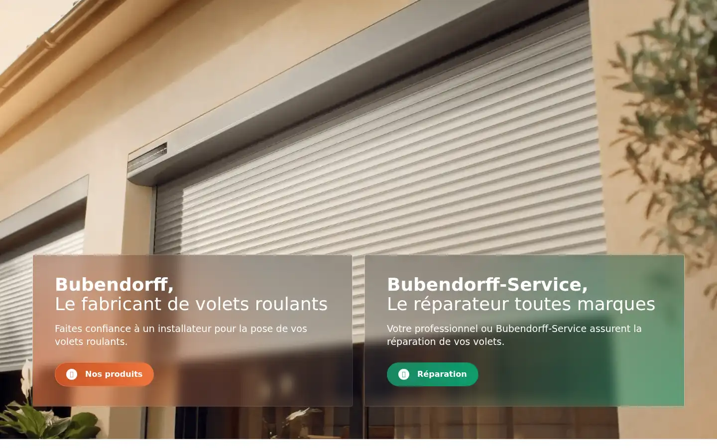 Screenshot of bubendorff.com