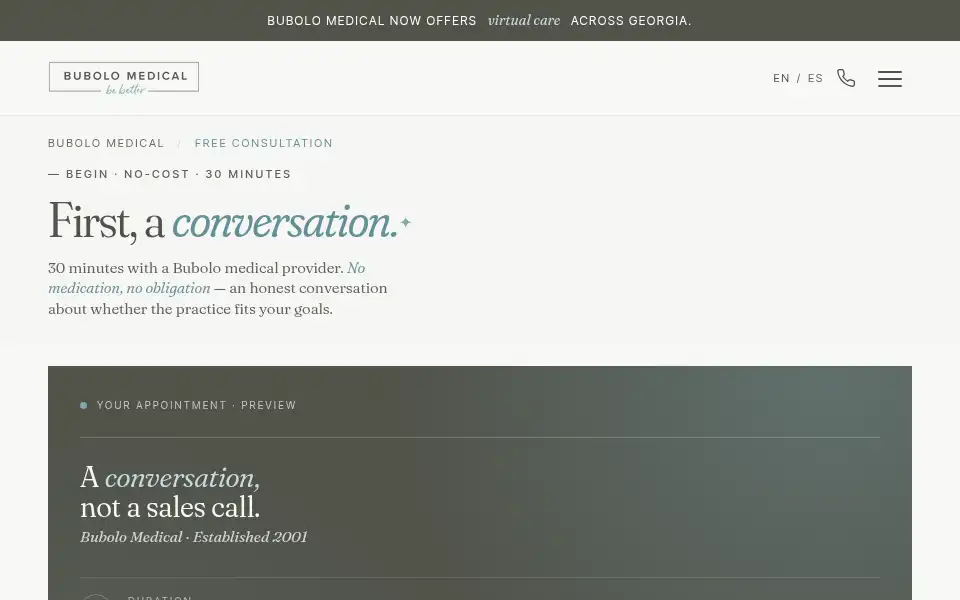 Screenshot of bubolomedical.com