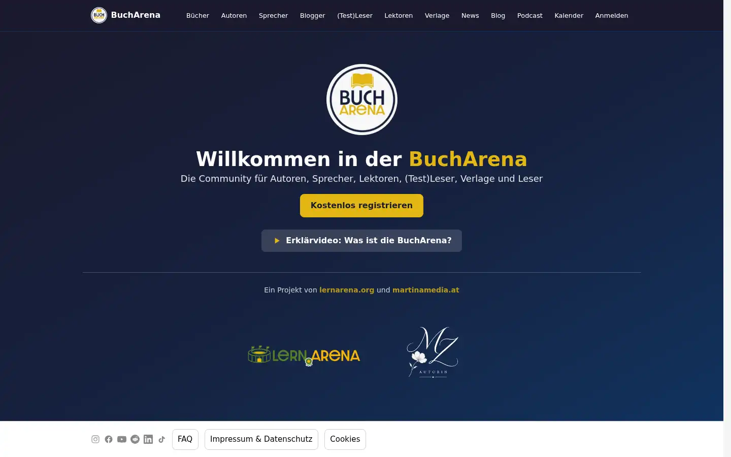 Screenshot of bucharena.org