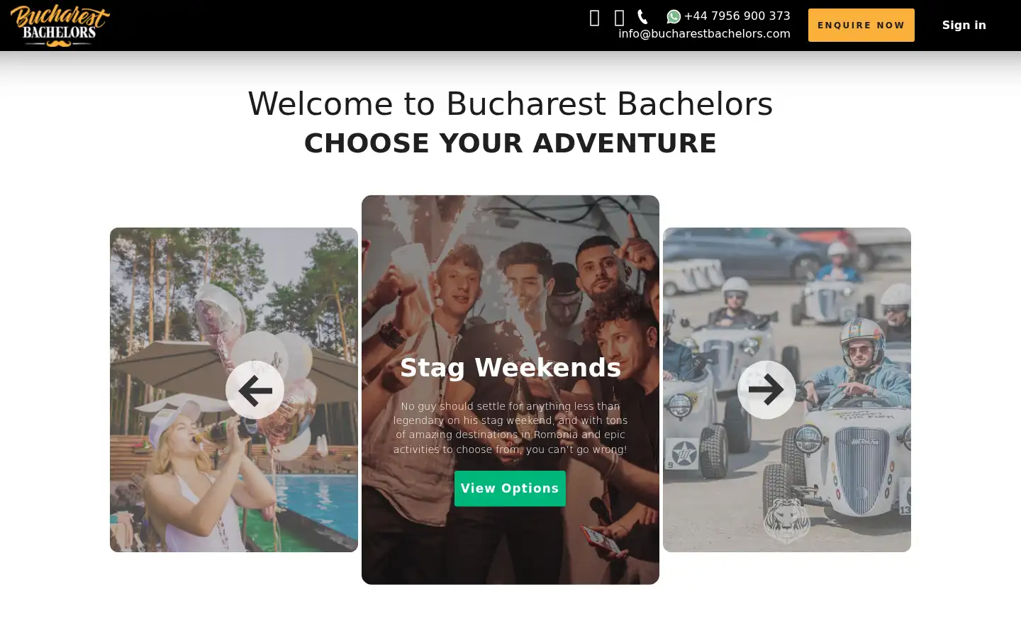 Screenshot of bucharestbachelors.com