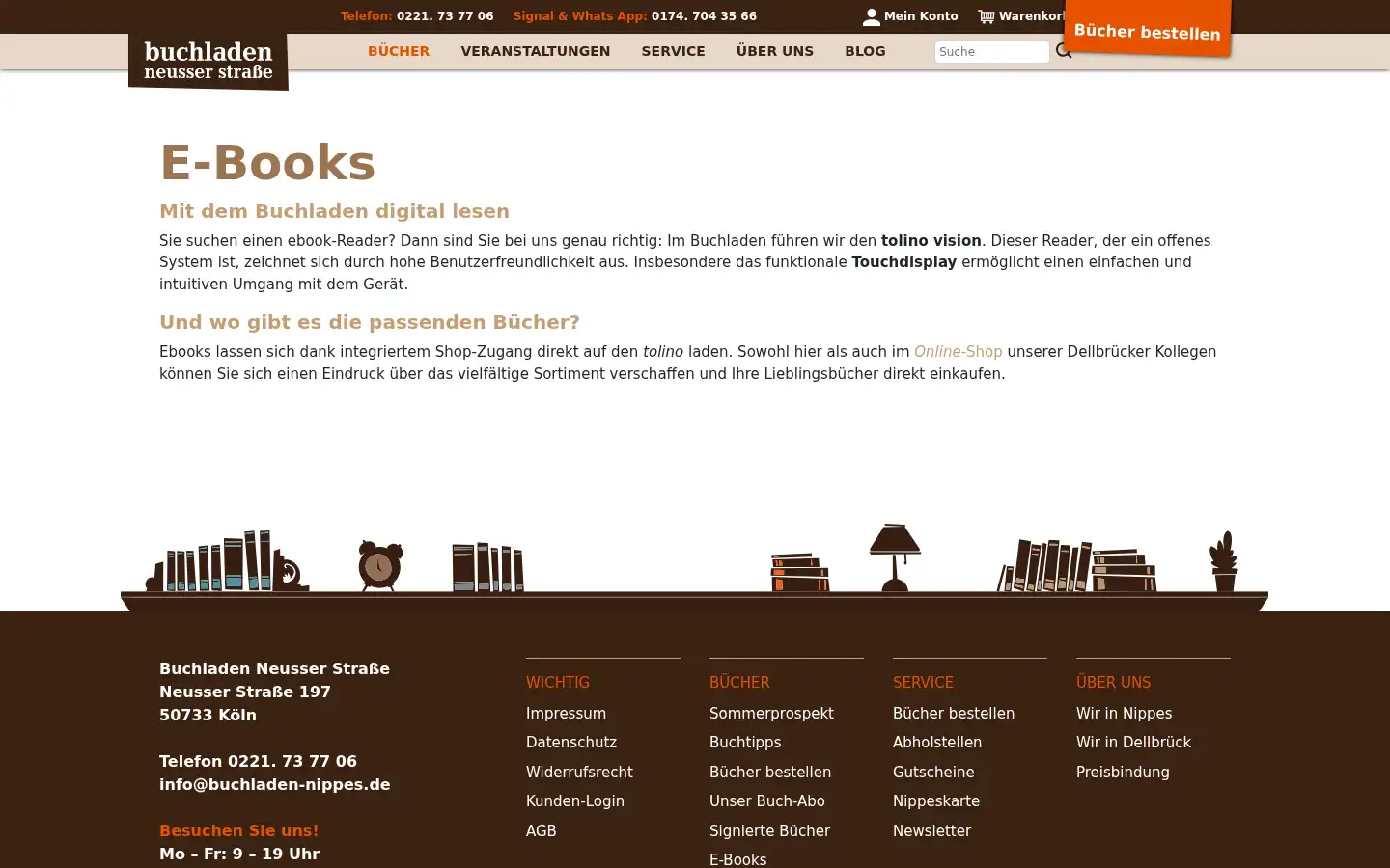 Screenshot of buchladen-nippes.de
