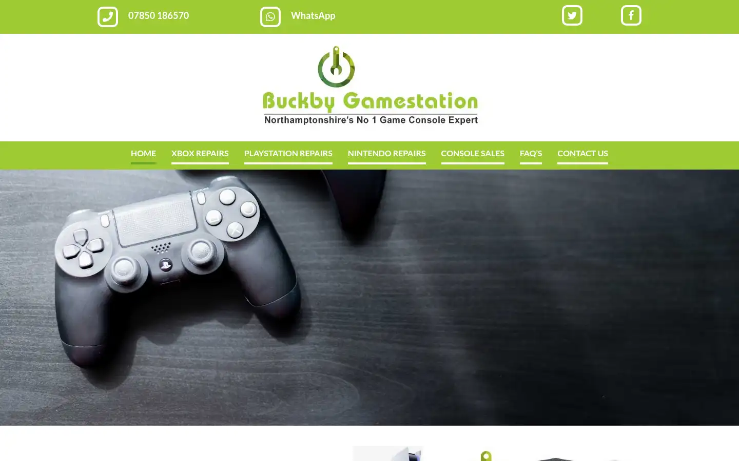 Screenshot of buckbygamestation.co.uk