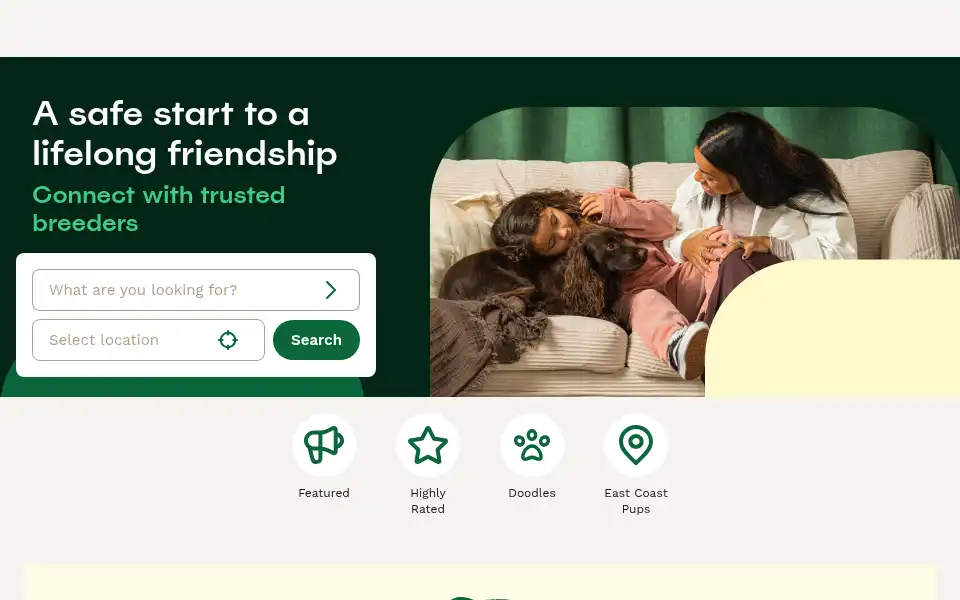 Screenshot of buckeyepuppies.com