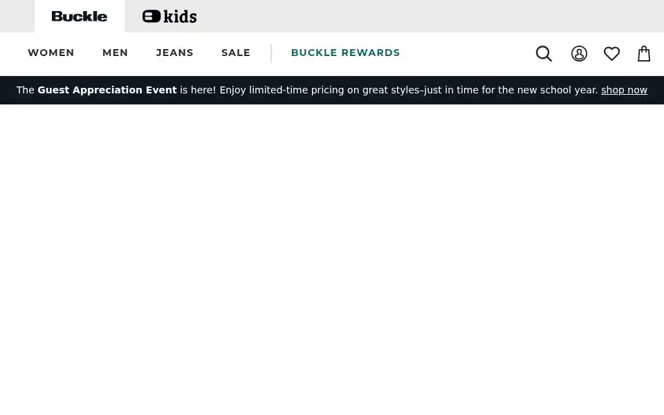 Screenshot of buckle.com