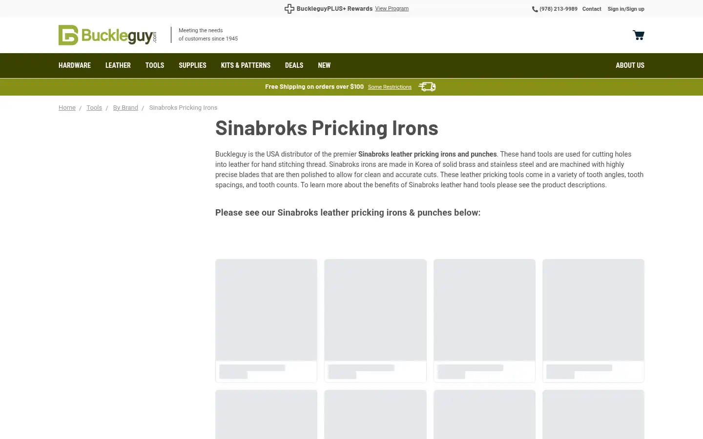 Screenshot of buckleguy.com