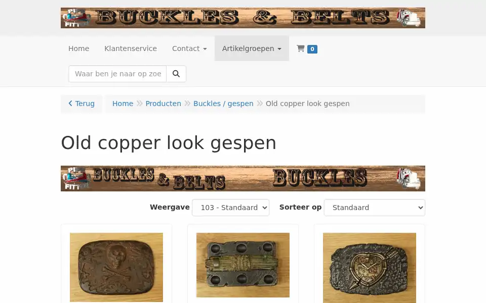 Screenshot of buckles-belts.nl
