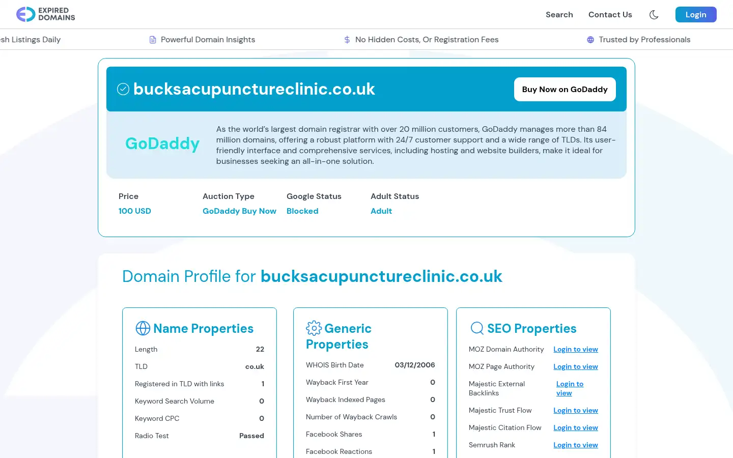 Screenshot of bucksacupunctureclinic.co.uk