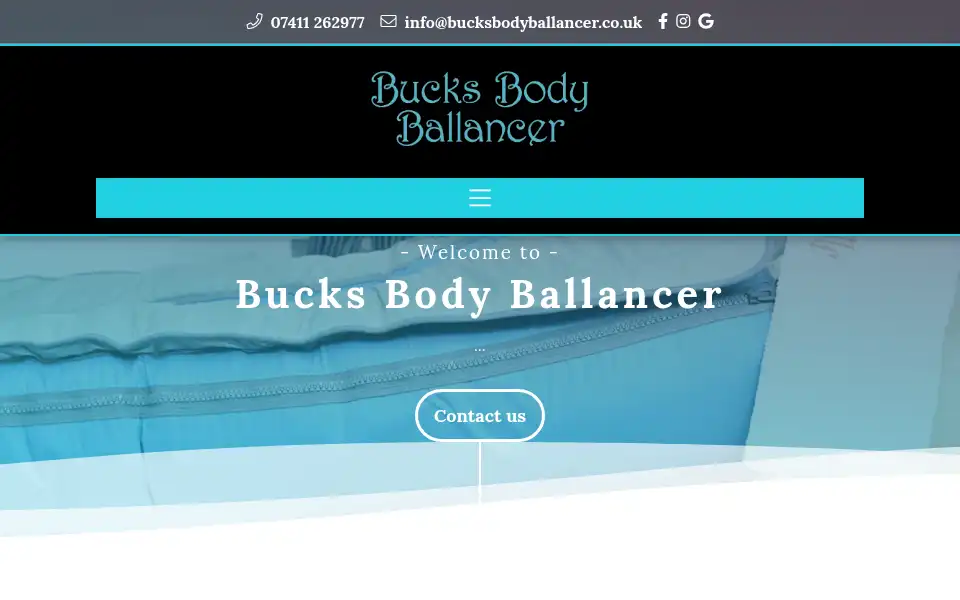 Screenshot of bucksbodyballancer.co.uk