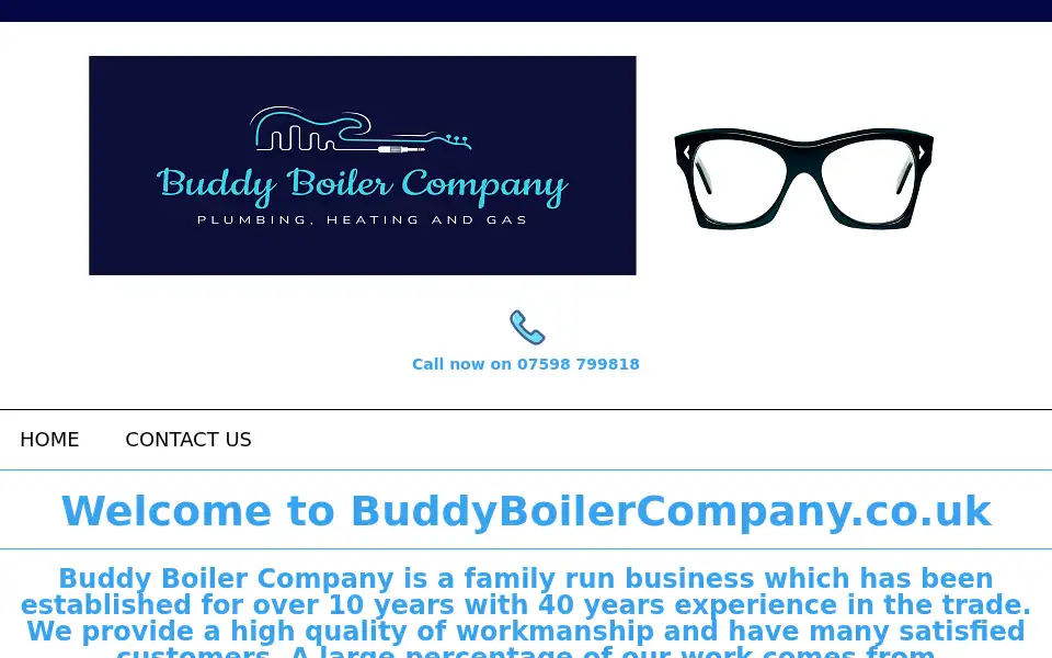 Screenshot of buddyboilercompany.co.uk