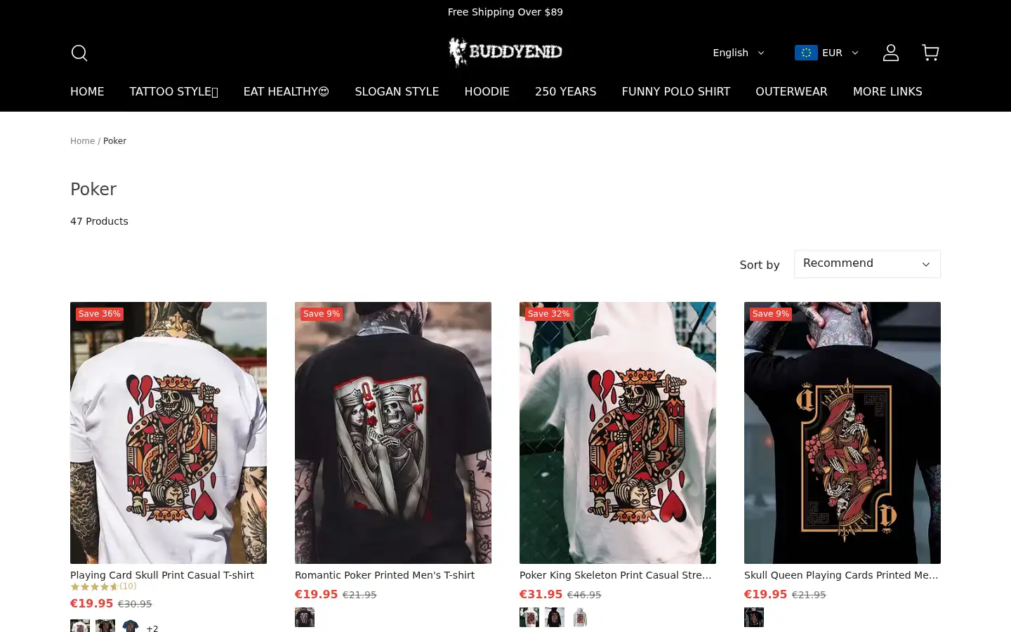 Screenshot of buddyenid.com
