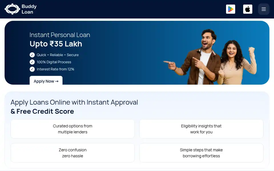 Screenshot of buddyloan.com