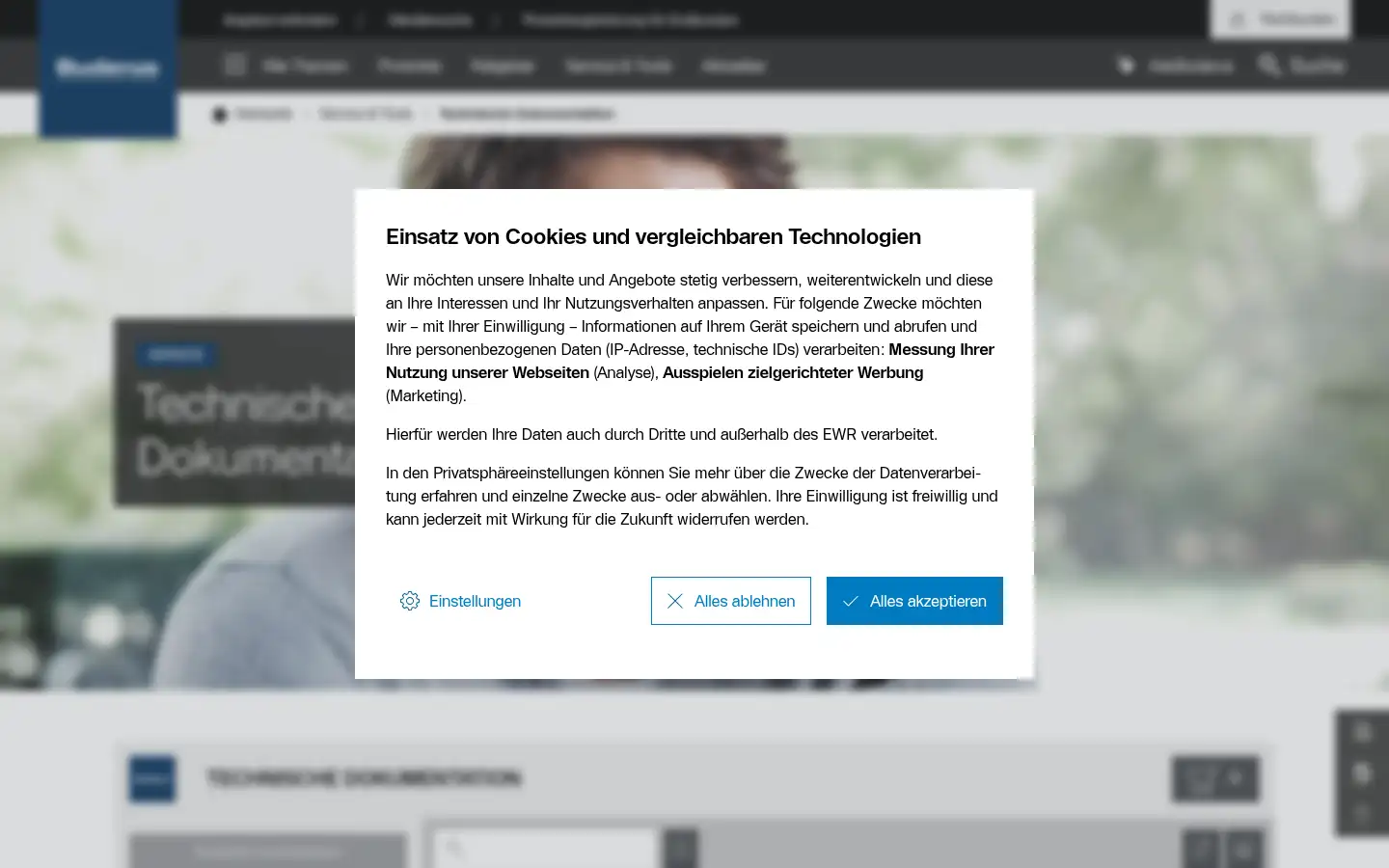 Screenshot of buderus.at