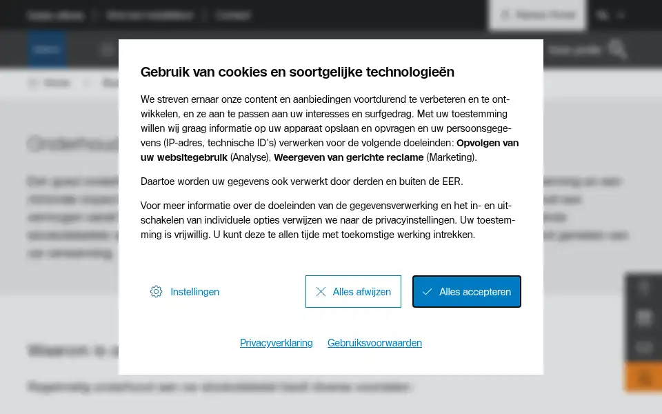Screenshot of buderus.be