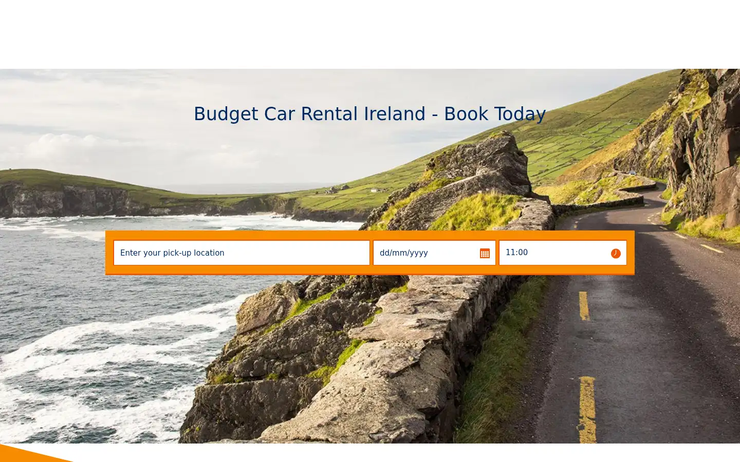 Screenshot of budget.ie