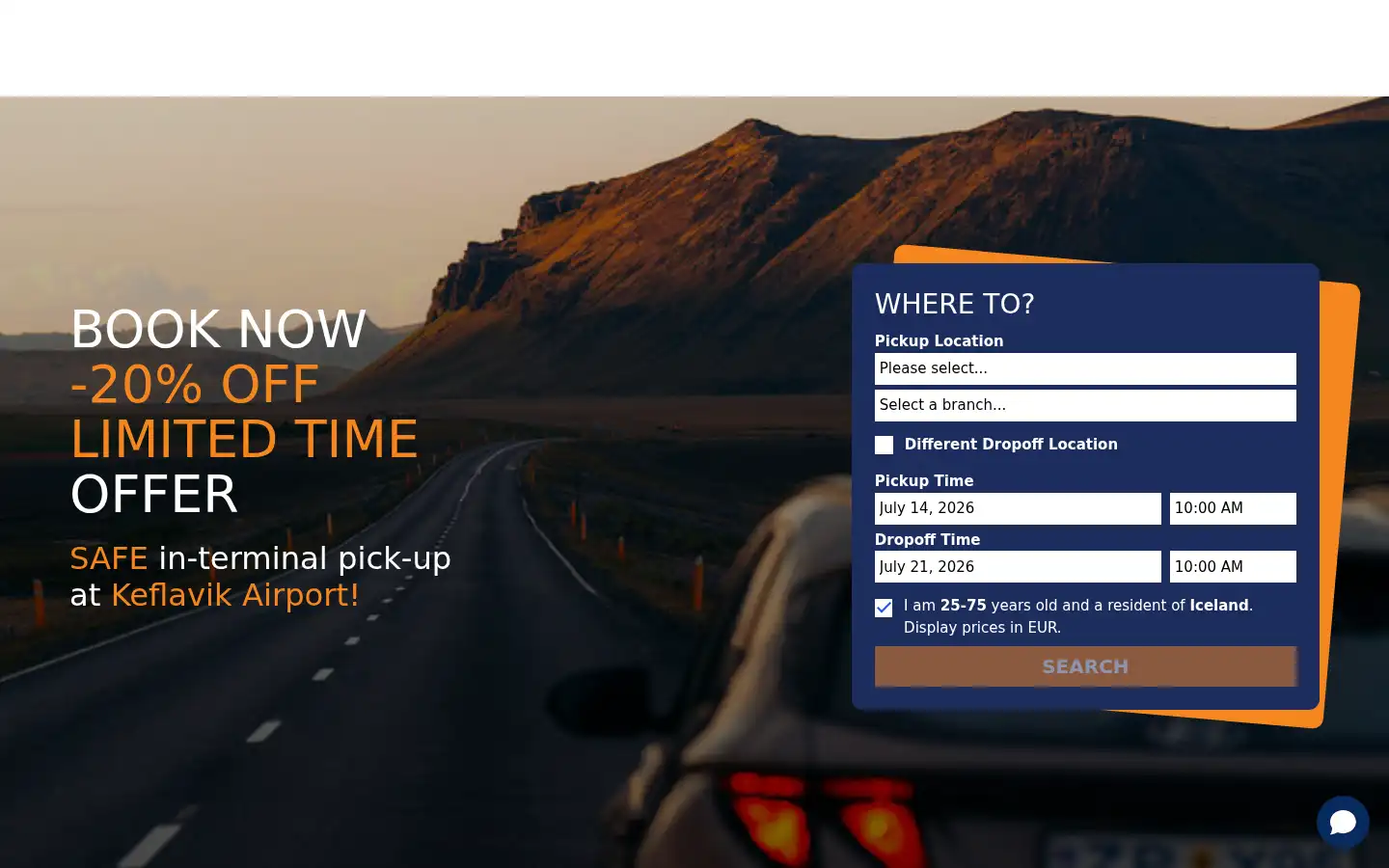 Screenshot of budget.is