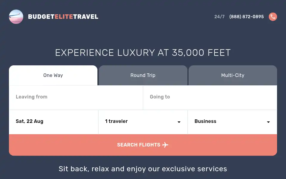 Screenshot of budgetelitetravel.com
