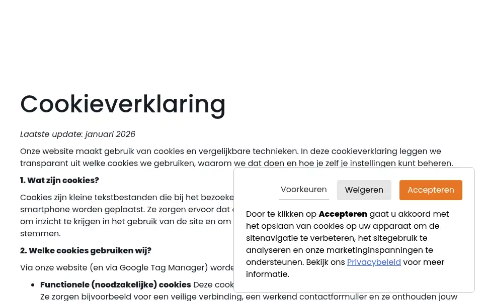 Screenshot of budgetisoleren.nl