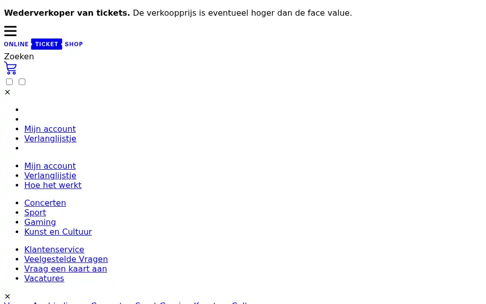 Screenshot of budgetticket.nl