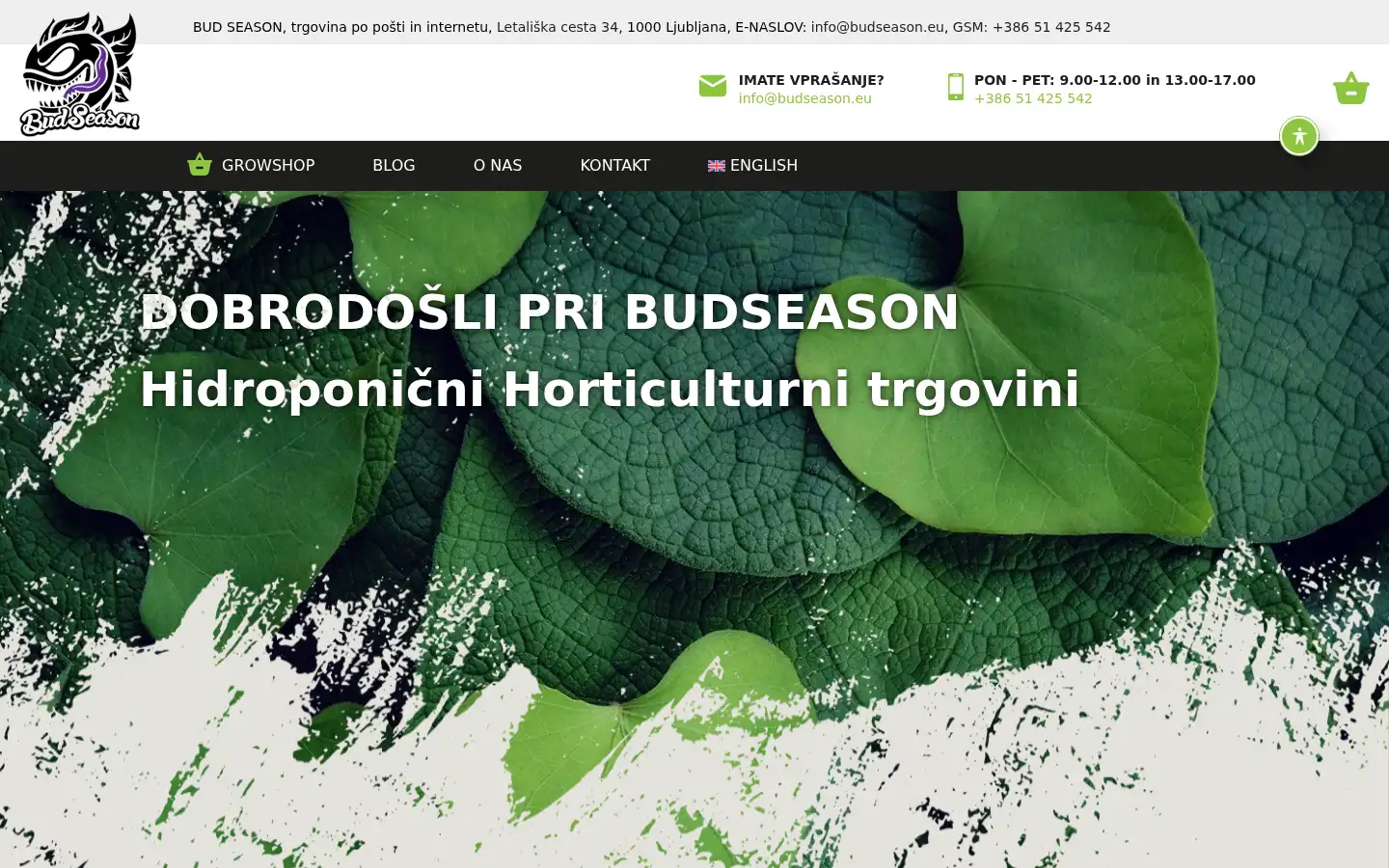 Screenshot of budseason.eu