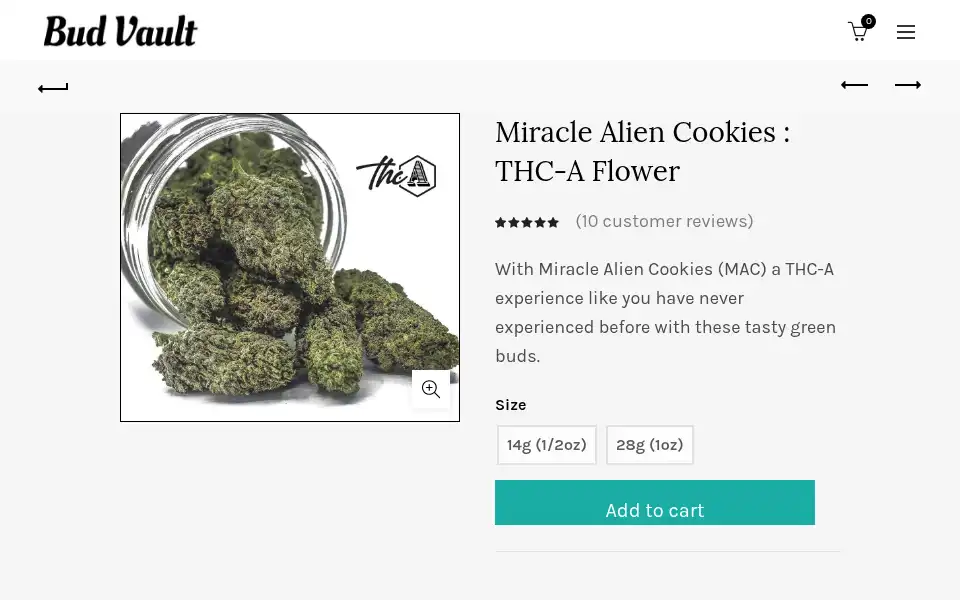 Screenshot of budvault.com