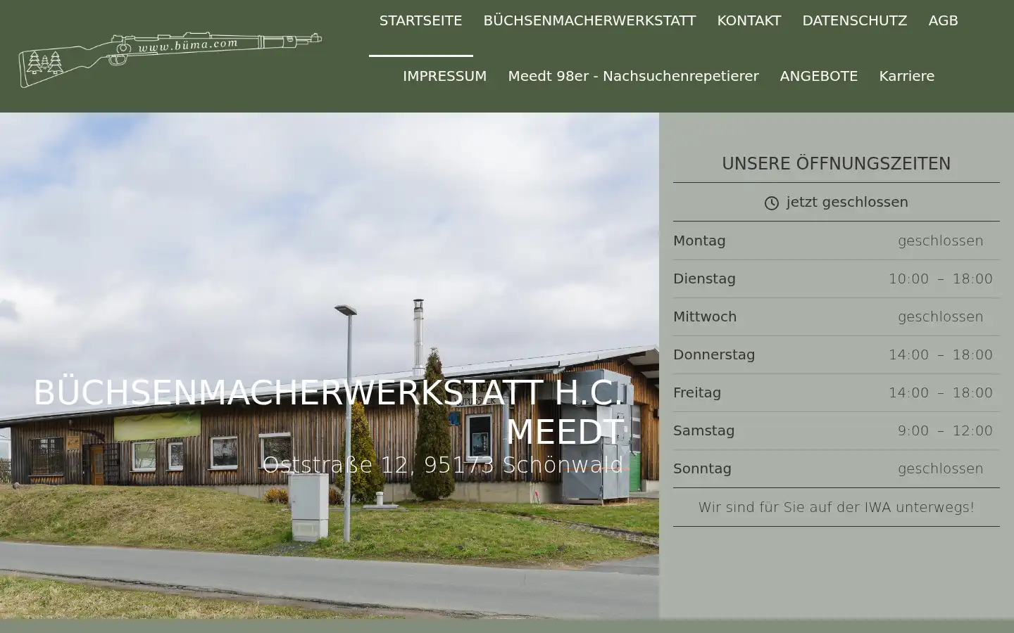 Screenshot of buema.eu