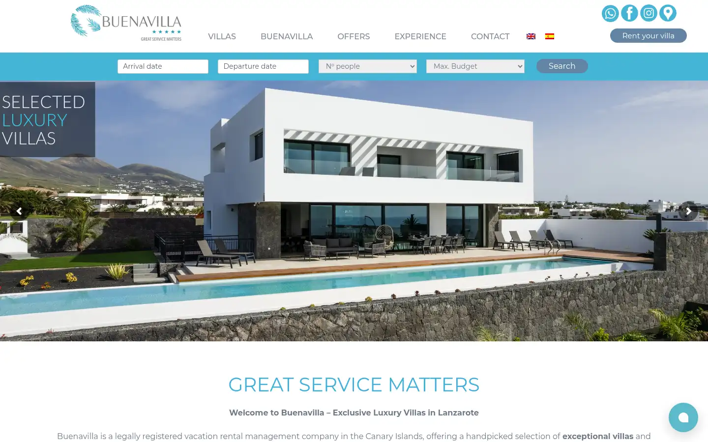 Screenshot of buenavilla.es