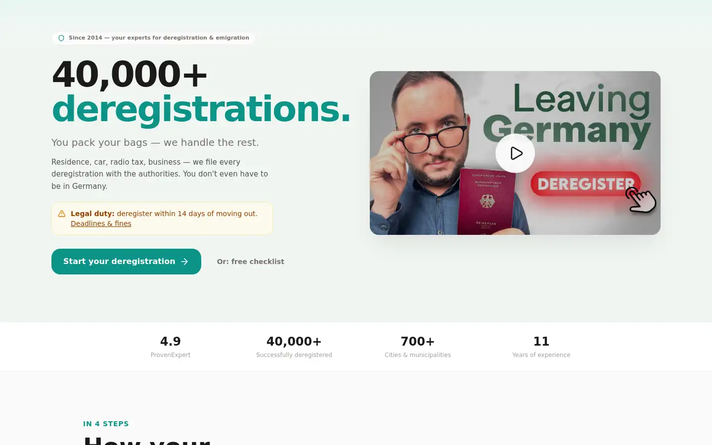Screenshot of buergeramt-termine.de