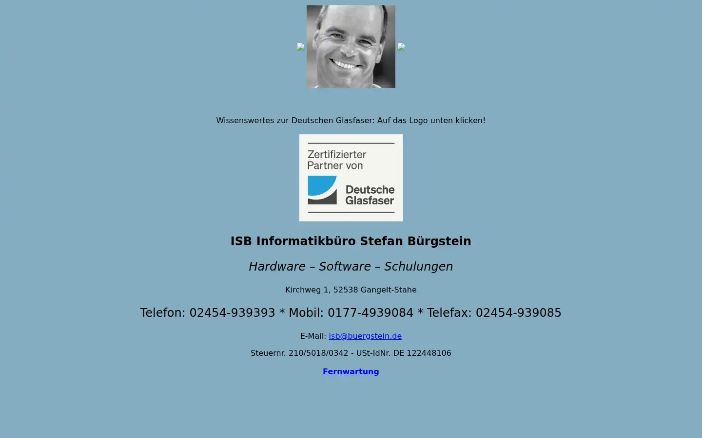 Screenshot of buergstein.de