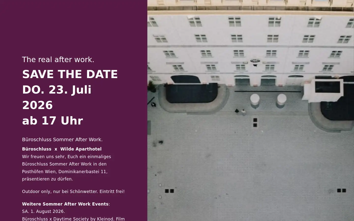 Screenshot of bueroschluss.at