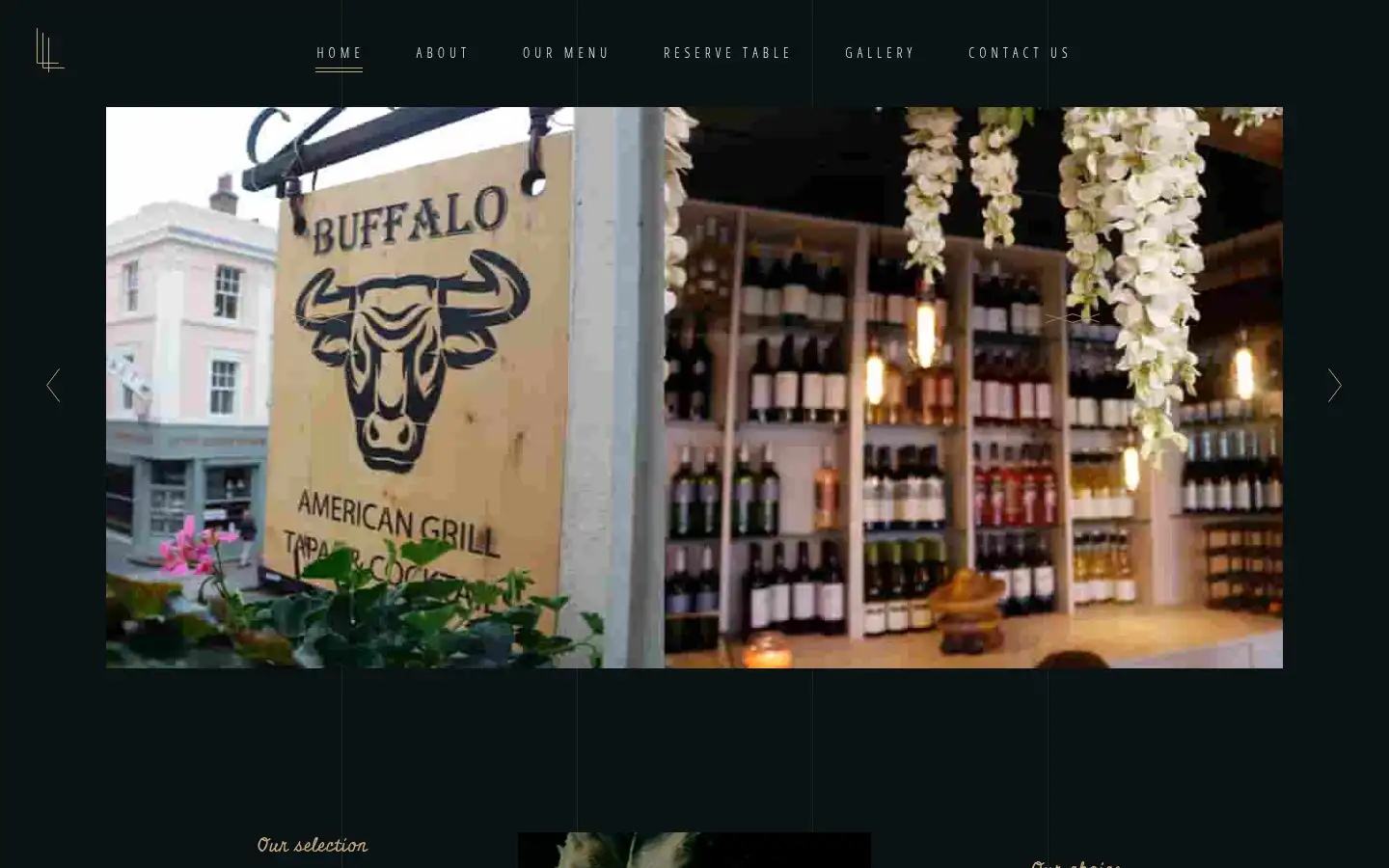 Screenshot of buffalo-greenwich.co.uk