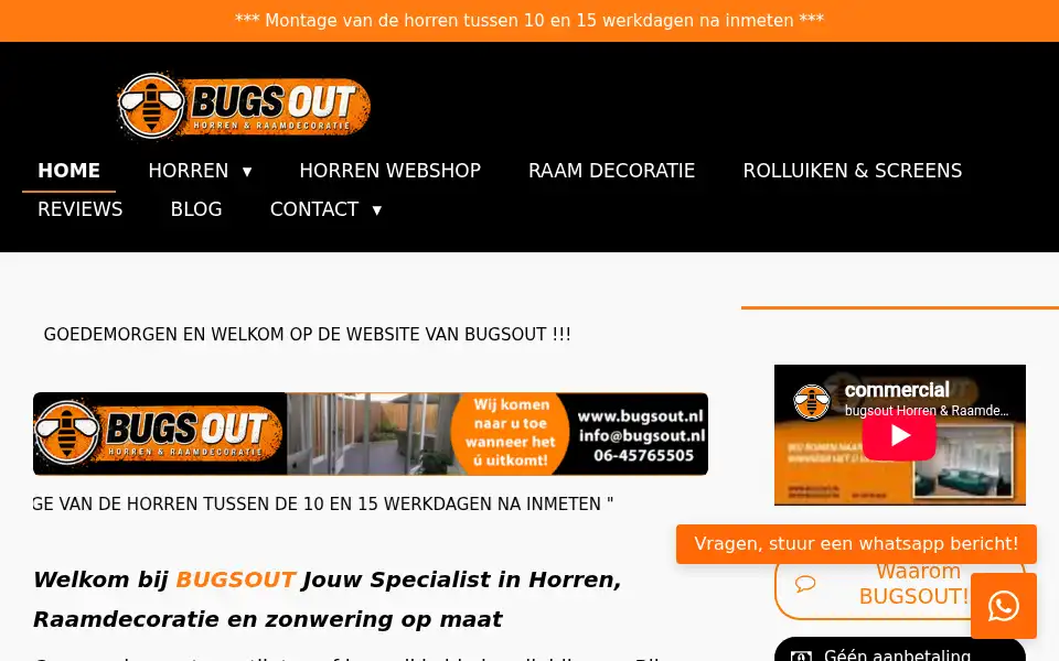 Screenshot of bugsout.nl