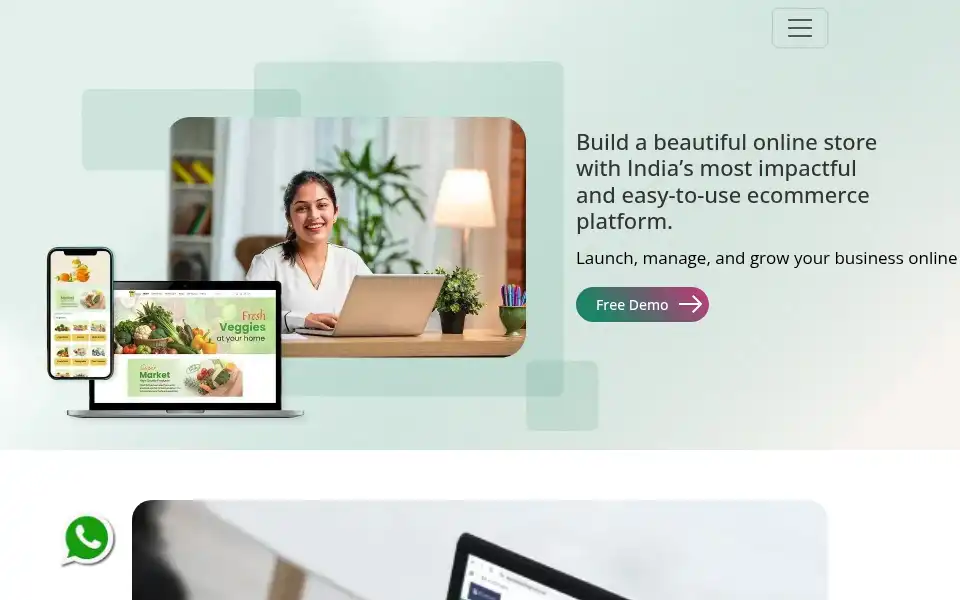 Screenshot of buildmymart.com
