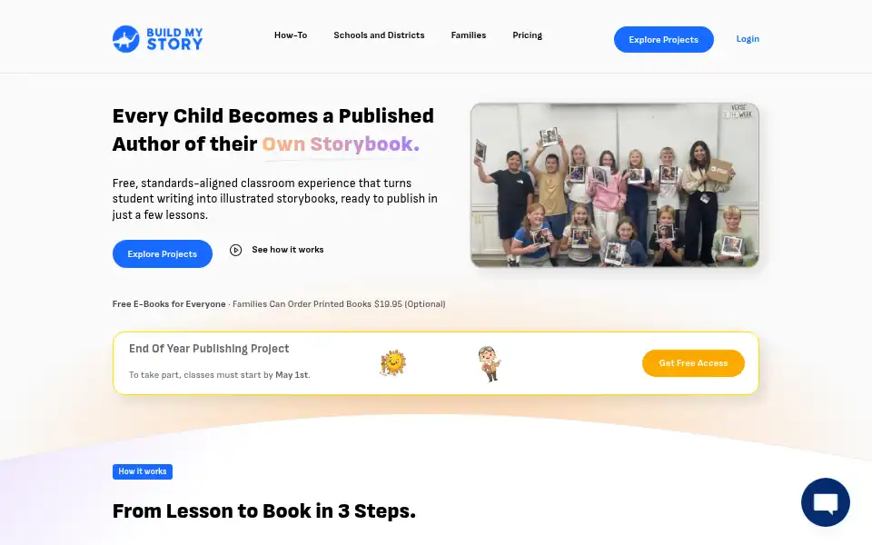 Screenshot of buildmystory.ai
