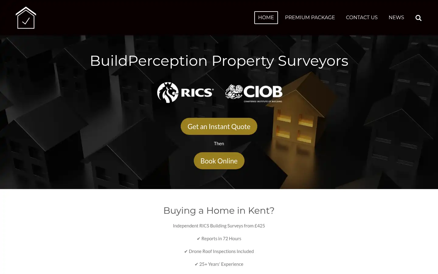 Screenshot of buildperception.com