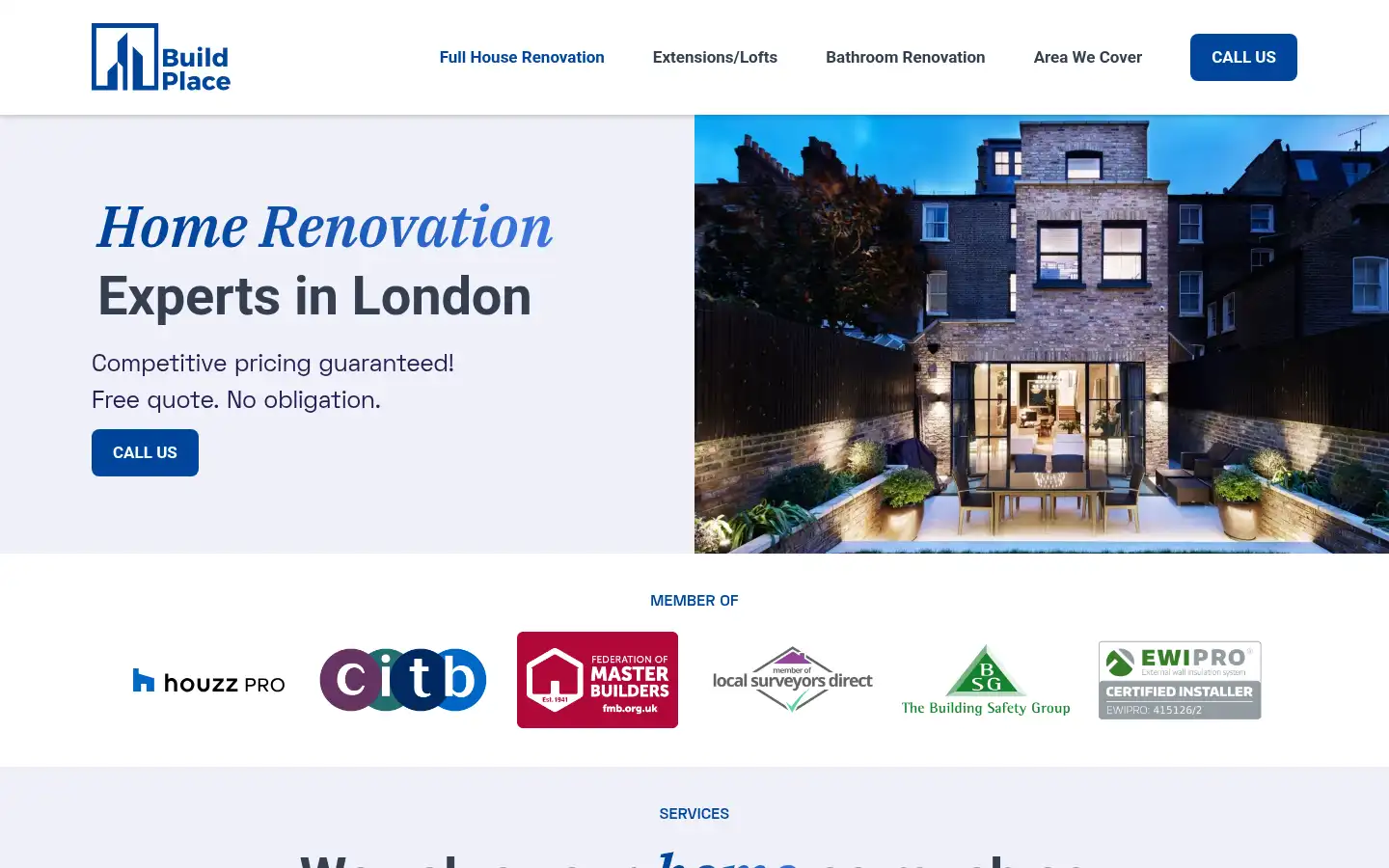 Screenshot of buildplace.uk