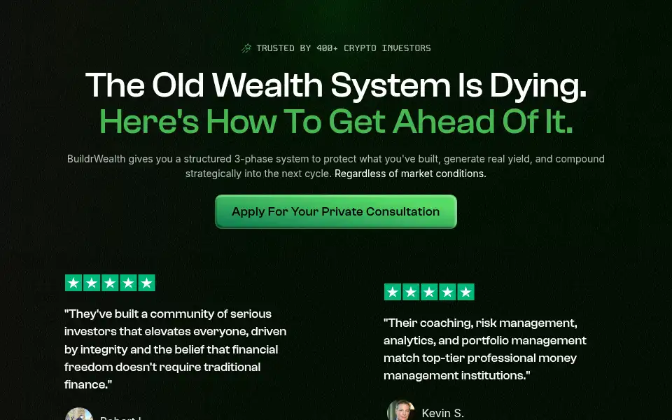 Screenshot of buildrwealth.com