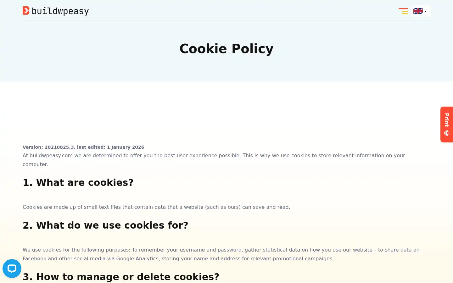 Screenshot of buildwpeasy.com