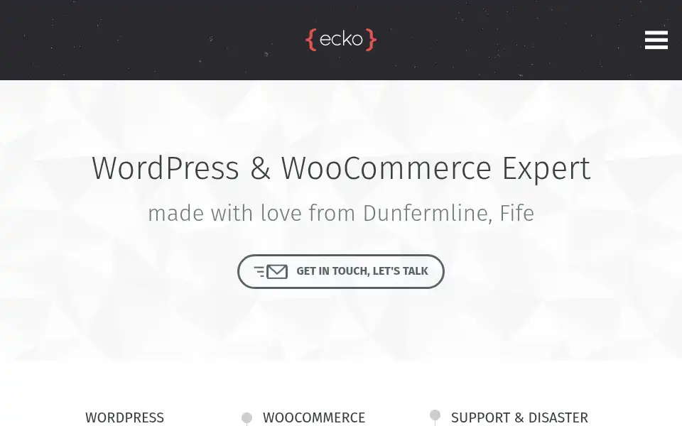 Screenshot of builtbyecko.com