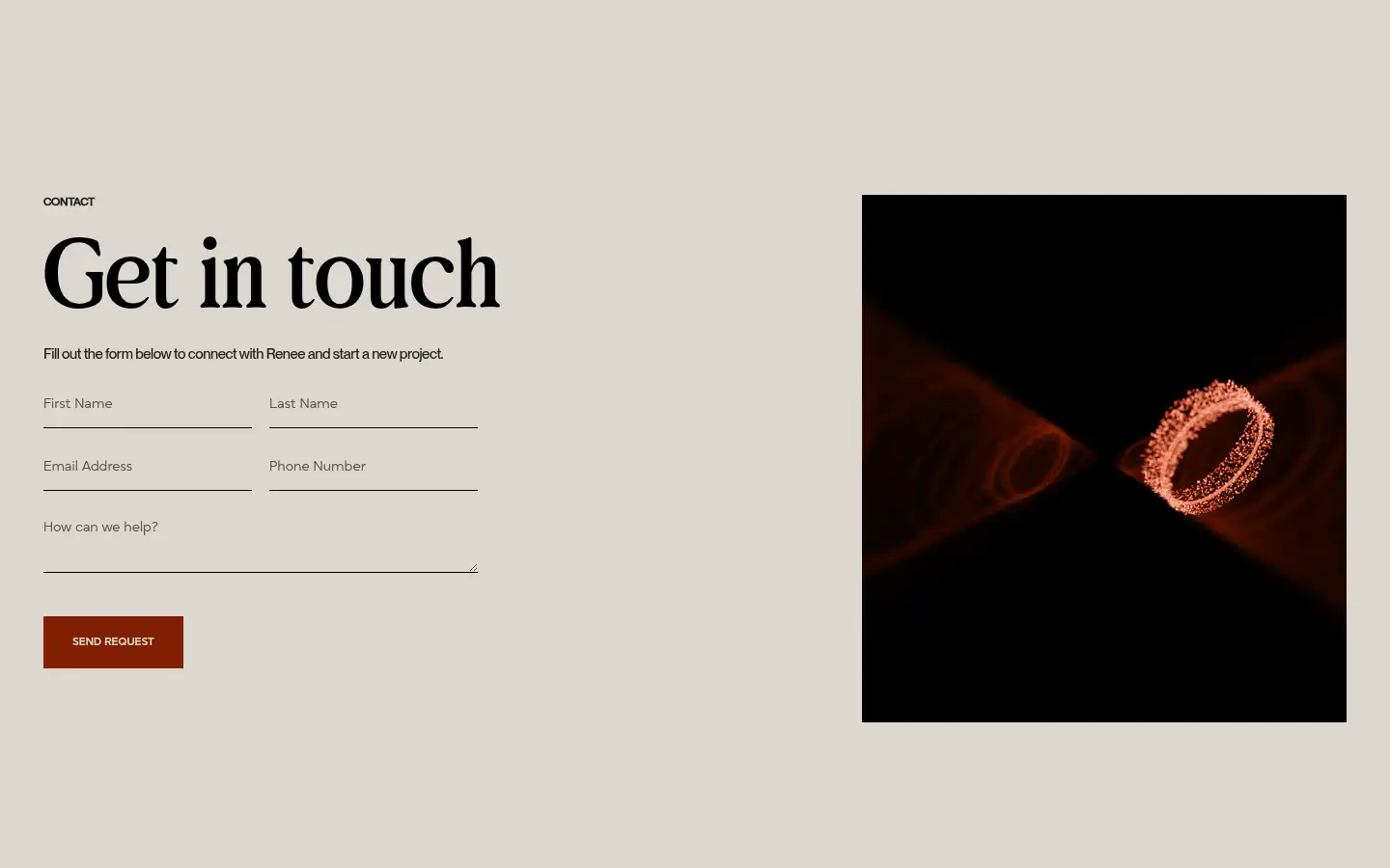 Screenshot of builtbyrenee.com