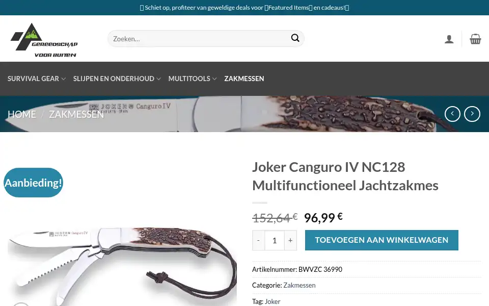 Screenshot of buitengereedschap.com