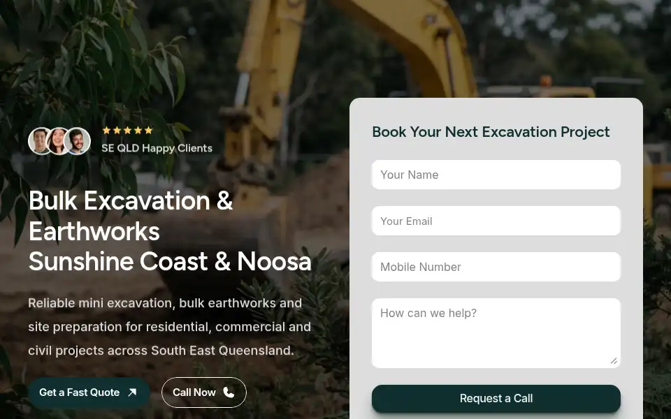 Screenshot of bulkkingexcavations.com.au