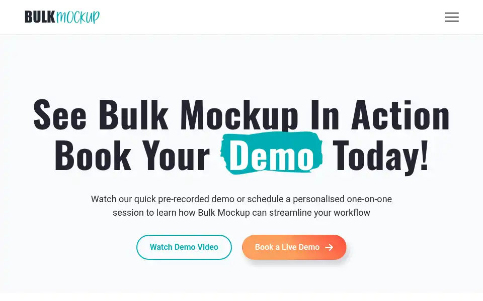 Screenshot of bulkmockup.com