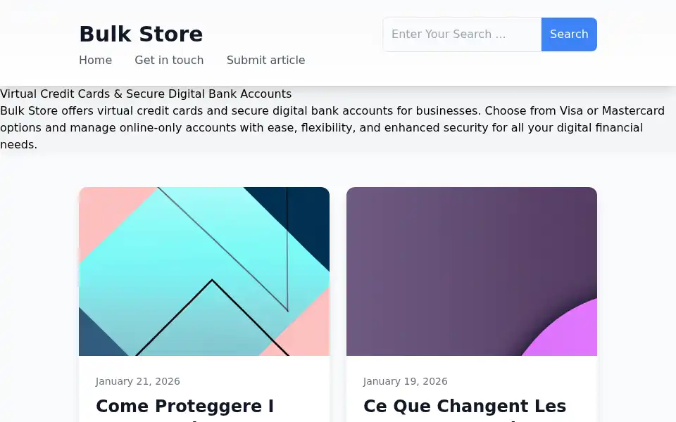 Screenshot of bulkstore.net